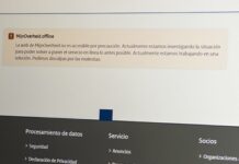 Web pública desconectada por la vulnerabilidad de PHP.