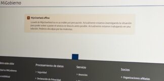 Web pública desconectada por la vulnerabilidad de PHP.