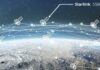 Constelación de satélites en órbita baja alrededor de la Tierra