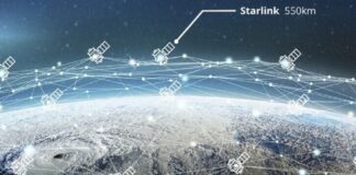 Constelación de satélites en órbita baja alrededor de la Tierra
